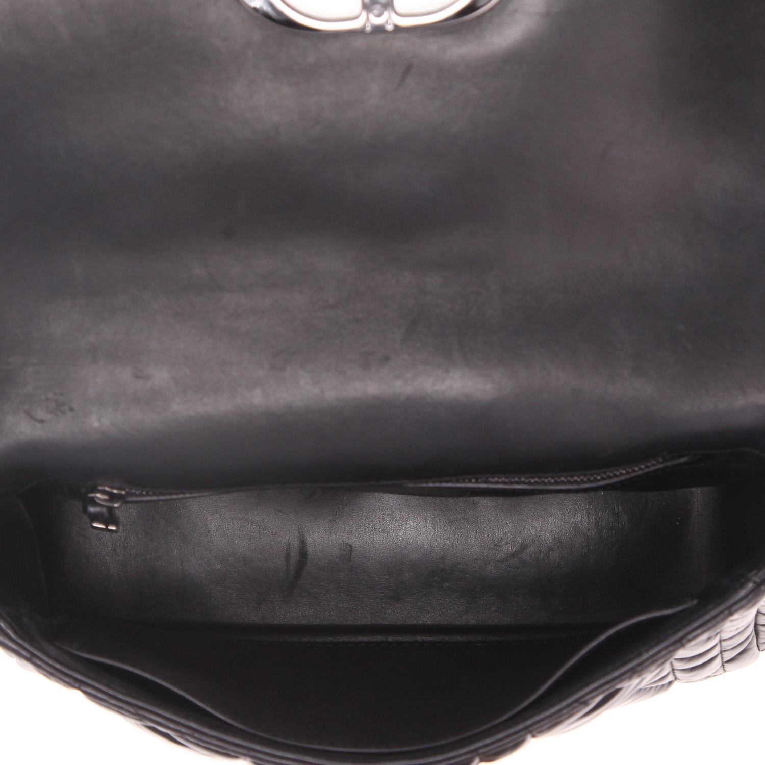 Bolso de mano Dior  Caro en cuero cannage negro - Detail D3