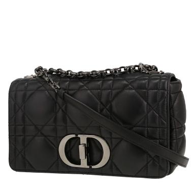 Sac à main Dior  Caro en cuir cannage noir