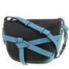 Bolso bandolera Loewe  Gate en cuero bicolor azul - 00pp thumbnail