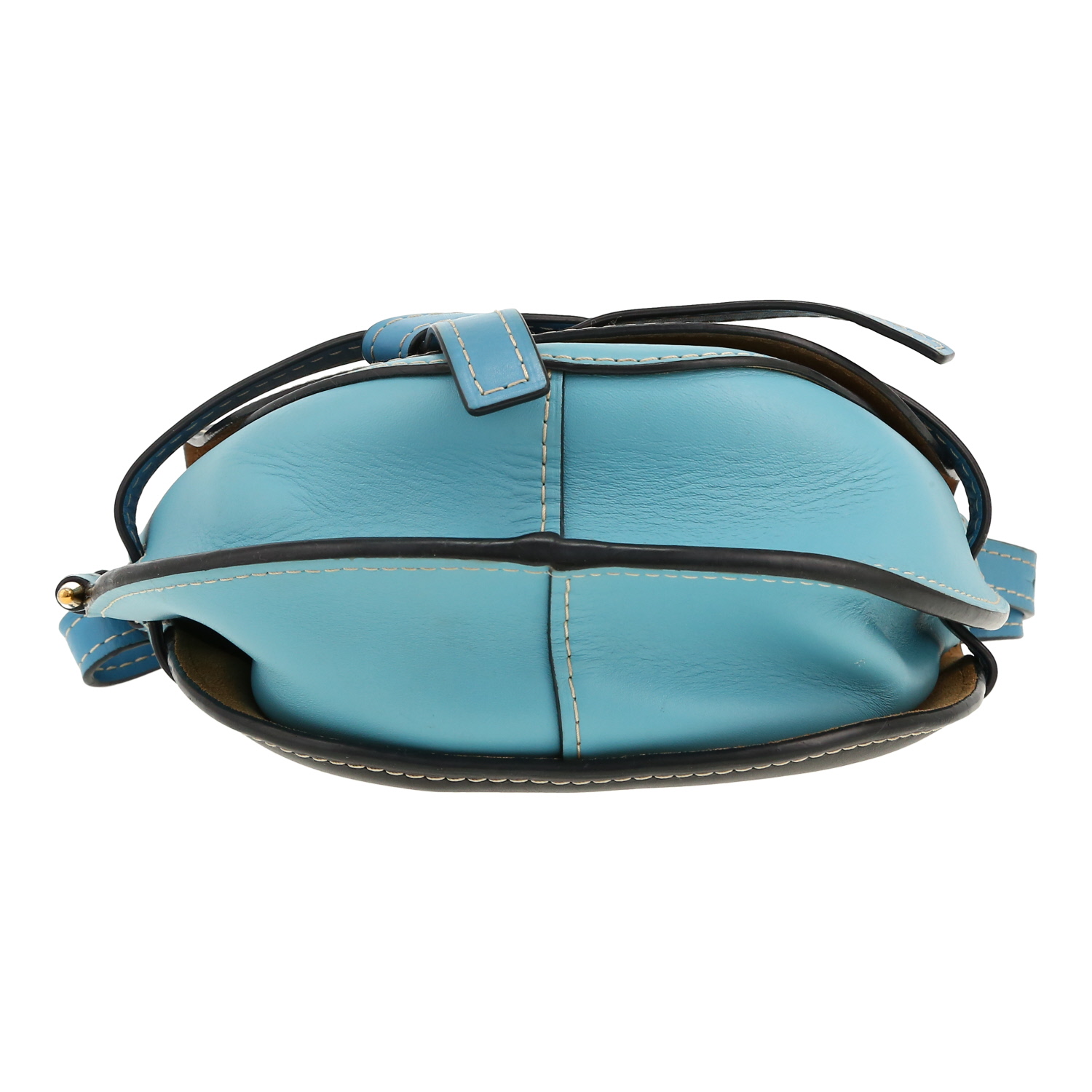 Bolso bandolera Loewe  Gate en cuero bicolor azul - Detail D1