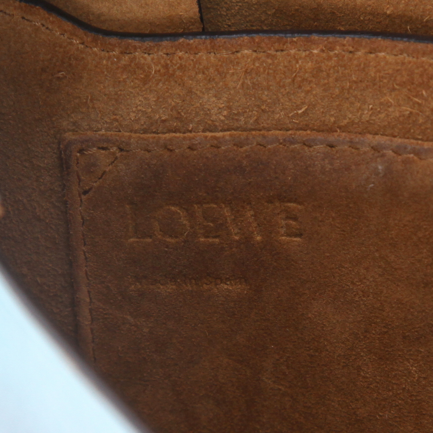 Sac bandoulière Loewe  Gate en cuir bicolore bleu - Detail D2
