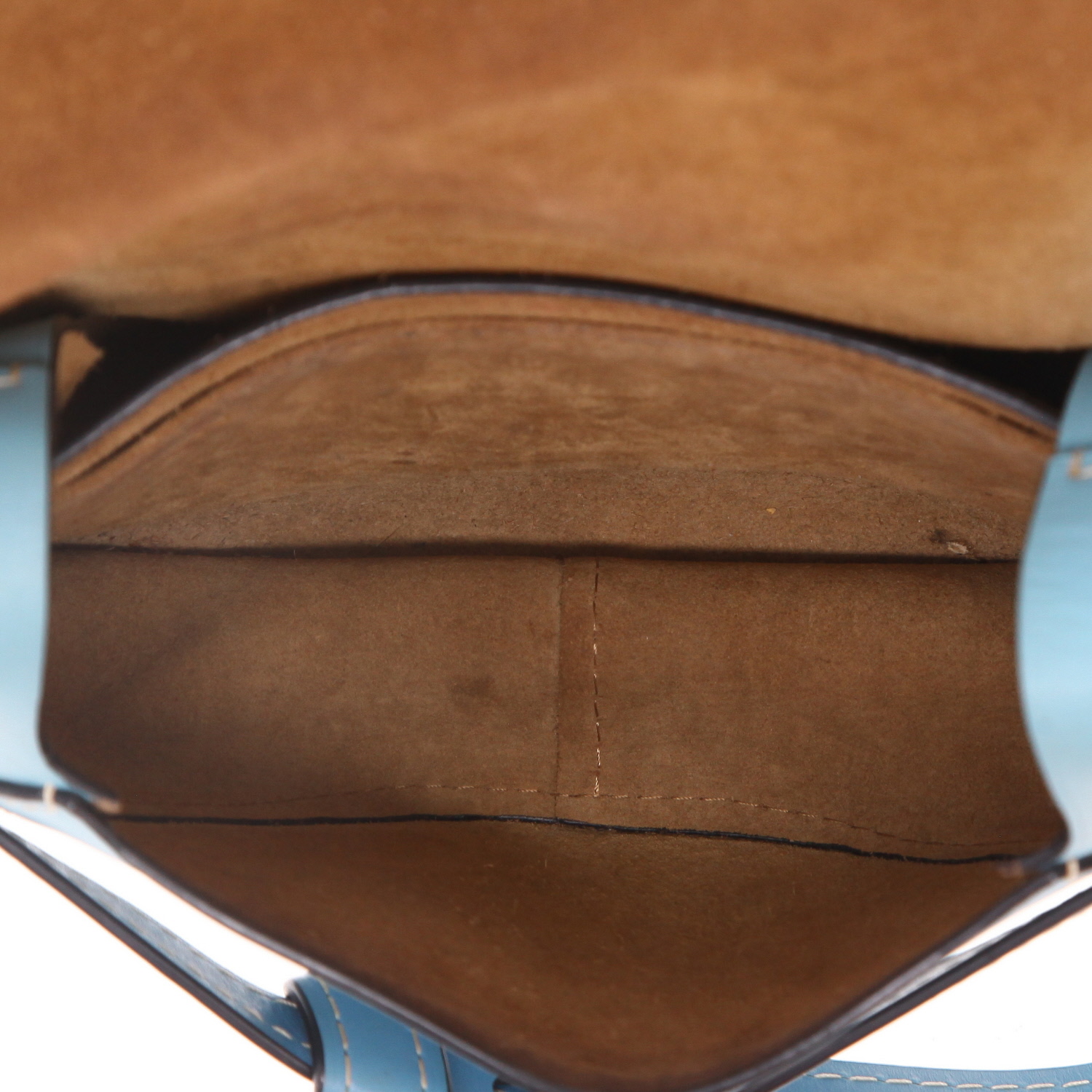 Sac bandoulière Loewe  Gate en cuir bicolore bleu - Detail D3