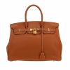 Bolso de mano Hermès  Birkin 35 cm en cuero togo color oro - 360 thumbnail