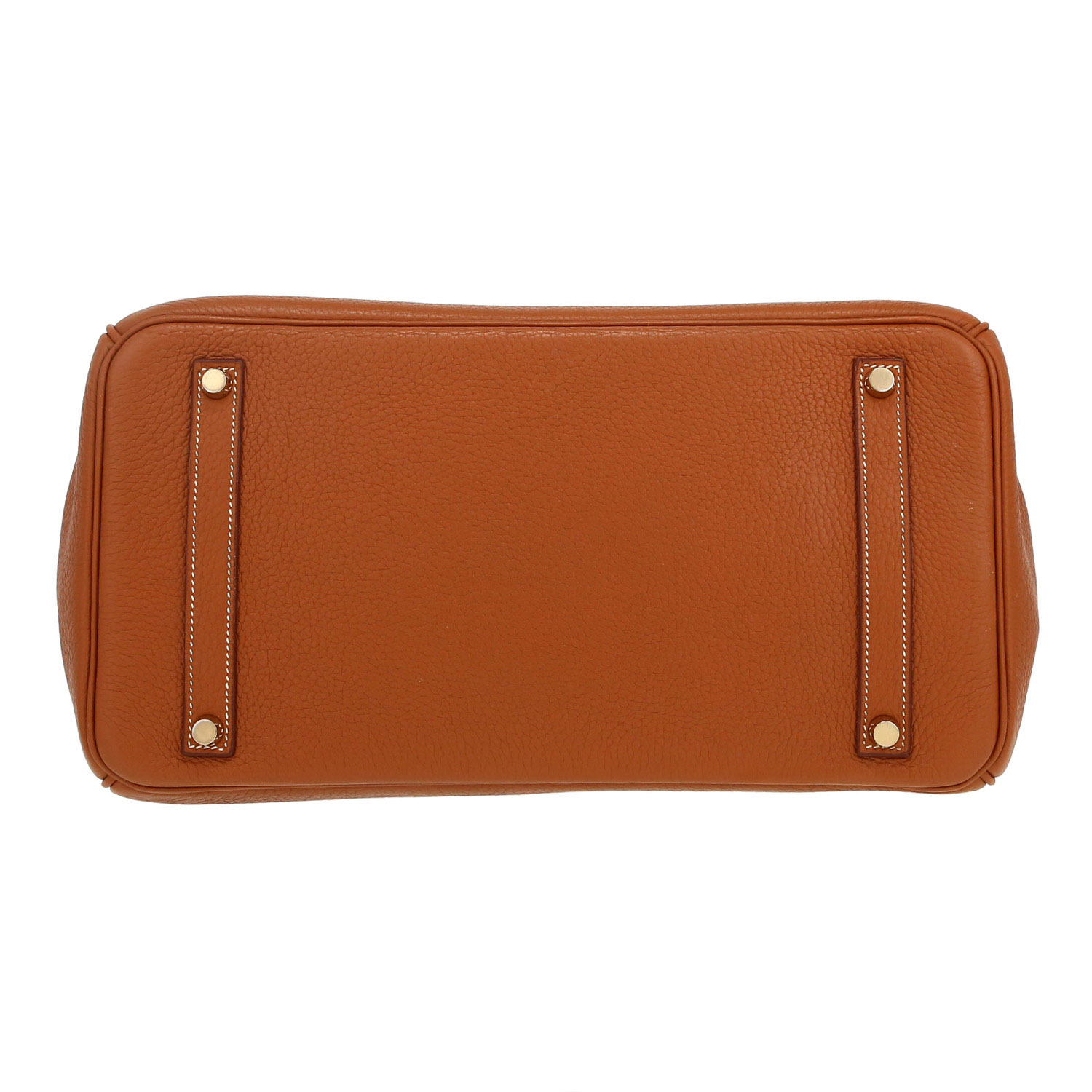 Hermès  Birkin 35 cm handbag  in gold togo leather - Detail D1