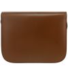 Borsa a tracolla Celine  Classic Box in pelle marrone - Detail D4 thumbnail