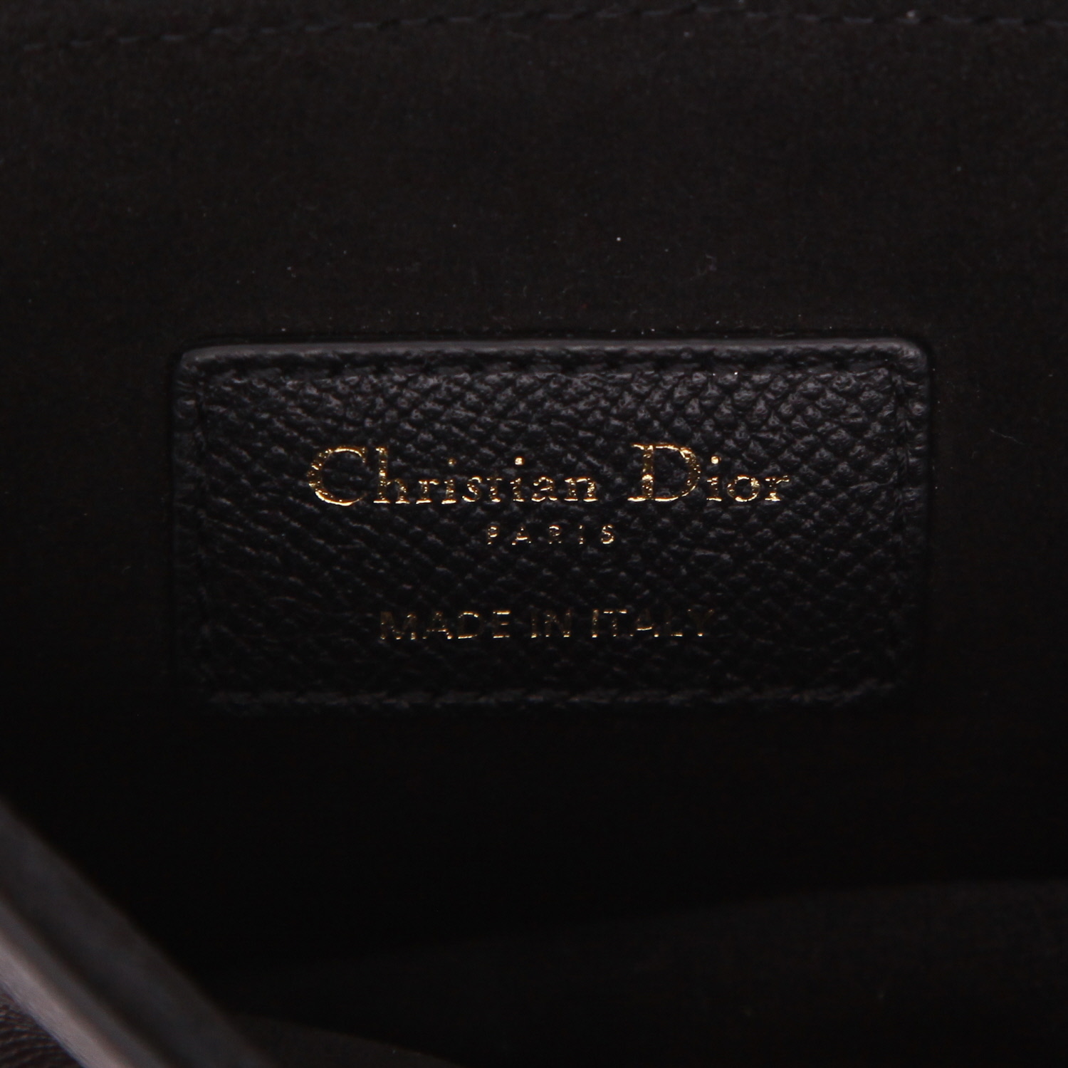 Borsa Dior  Saddle in pelle martellata nera - Detail D2