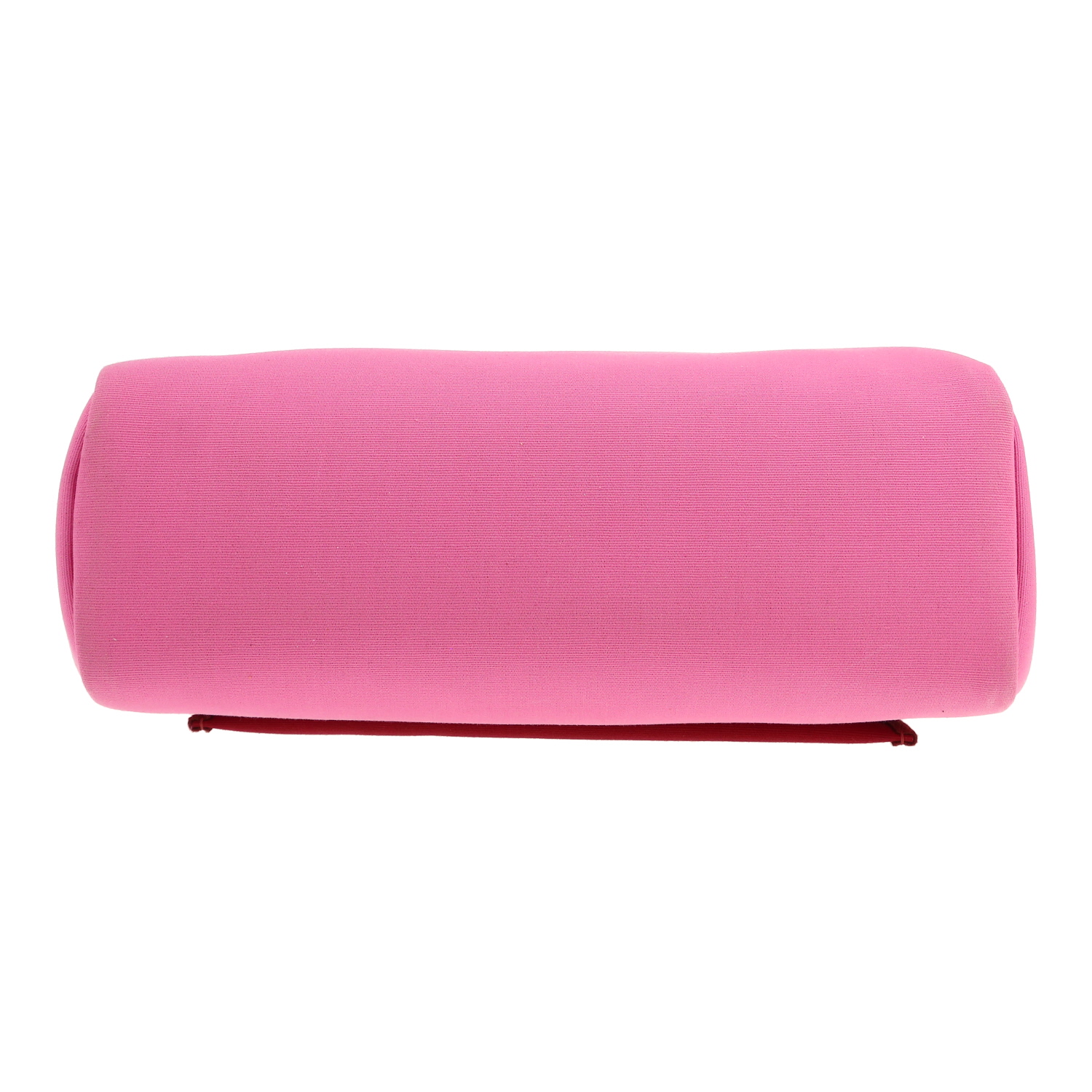 Hermès Herbag handbag in pink canvas and Rouge Sellier leather - Detail D1