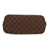 Louis Vuitton  Neverfull small model  shopping bag  in ebene damier canvas  and brown leather - Detail D1 thumbnail