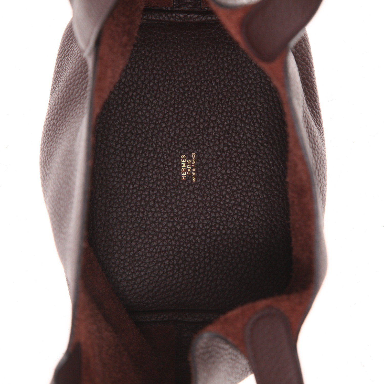 Bolso de mano Hermès  Picotin 18 cm en cuero togo Rouge Sellier - Detail D3