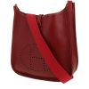 Sac bandoulière Hermès  Evelyne en cuir Chamonix rouge H - 00pp thumbnail