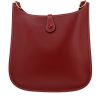 Sac bandoulière Hermès  Evelyne en cuir Chamonix rouge H - Detail D4 thumbnail