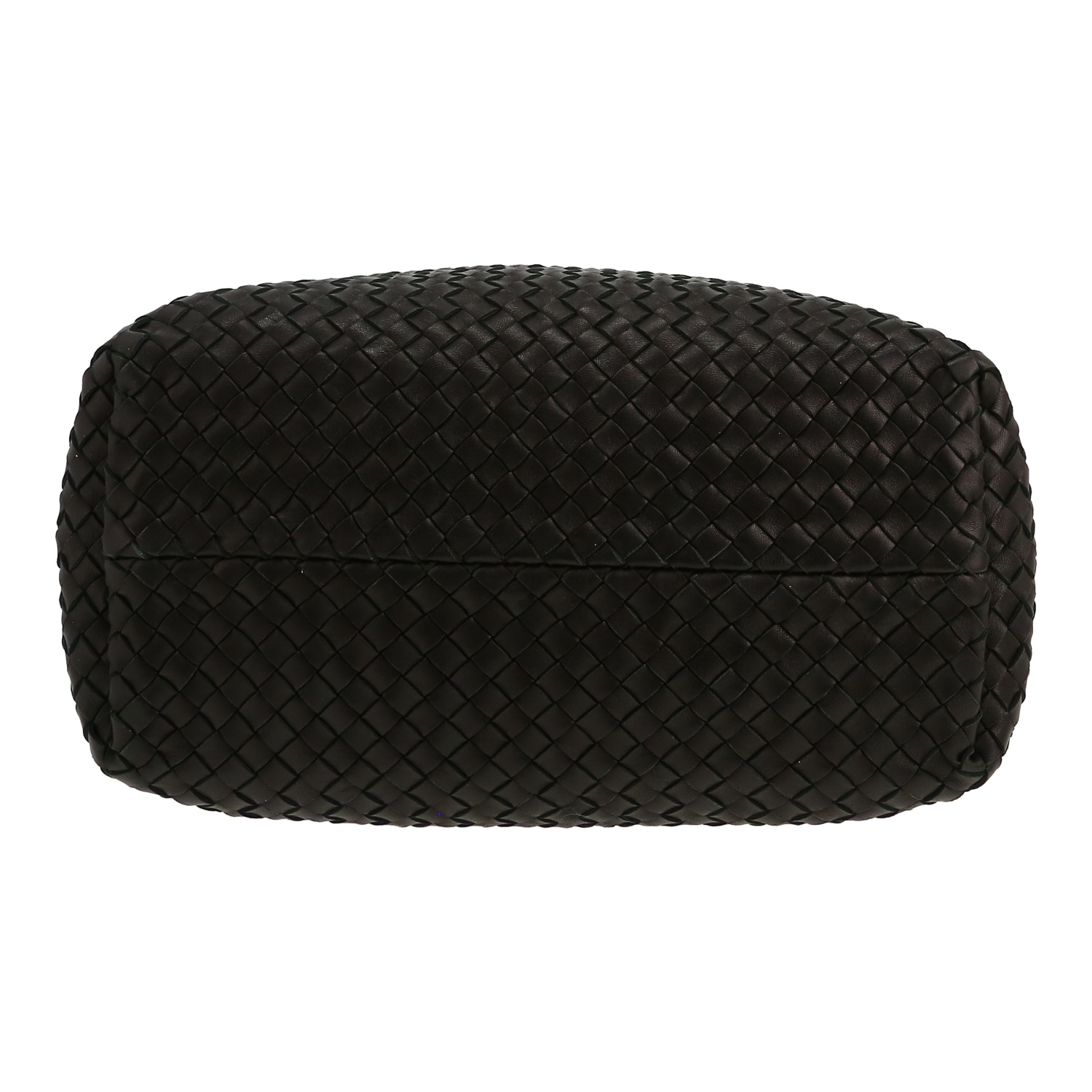 Shopping bag Bottega Veneta  Cabat modello piccolo  in pelle intrecciata nera - Detail D1