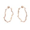 Paire de boucles d'oreilles Dior Bois de Rose en or rose - 360 thumbnail