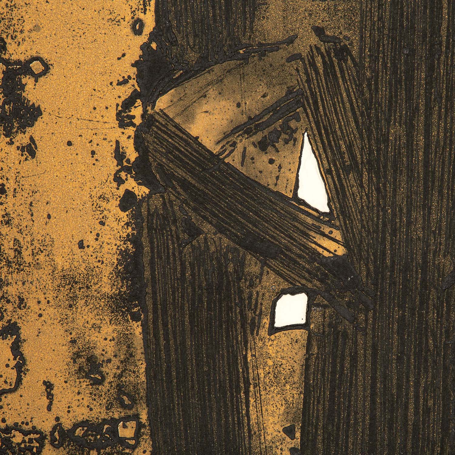 Pierre Soulages (1919-2022), Eau-forte XXVIII - 1974 - Detail D1