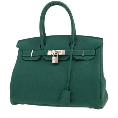Borsa Hermès  Birkin 30 cm in pelle togo verde malachite