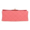 Chanel 2.55 mini  shoulder bag  in pink quilted leather - Detail D1 thumbnail
