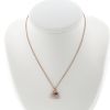 Hermès Amulettes Kelly necklace in pink gold and diamonds - 360 thumbnail