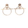 Paire de boucles d'oreilles Hermès Loop en or rose - 360 thumbnail