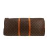 Borsa da viaggio Louis Vuitton  Keepall 60 in tela monogram marrone e pelle naturale - Detail D1 thumbnail