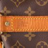 Borsa da viaggio Louis Vuitton  Keepall 60 in tela monogram marrone e pelle naturale - Detail D2 thumbnail