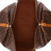 Borsa da viaggio Louis Vuitton  Keepall 60 in tela monogram marrone e pelle naturale - Detail D3 thumbnail