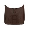 Hermès  Evelyne shoulder bag  in brown togo leather - 360 thumbnail