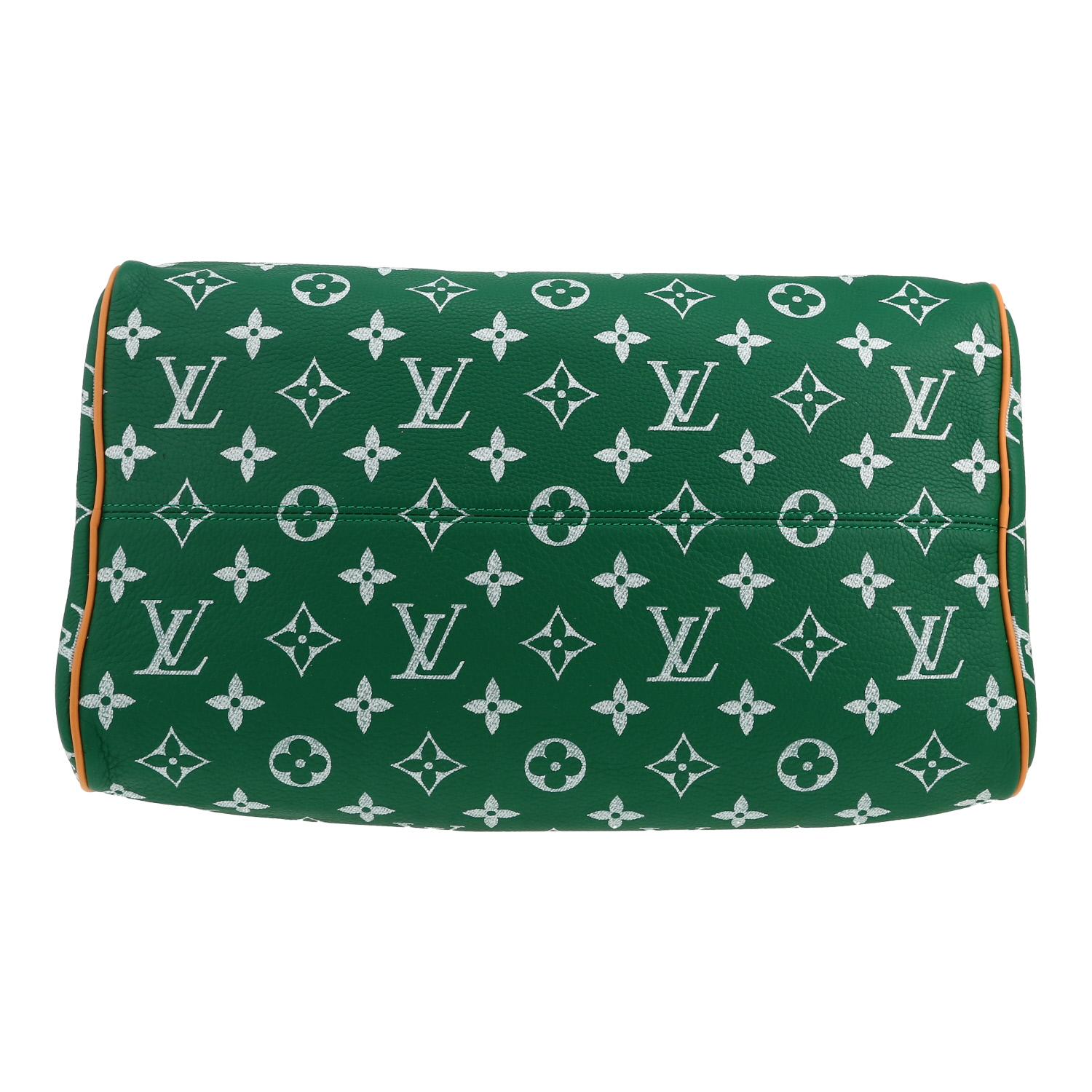 Bolso de mano Louis Vuitton  Speedy P9 en cuero Monogram verde y cuero natural - Detail D1