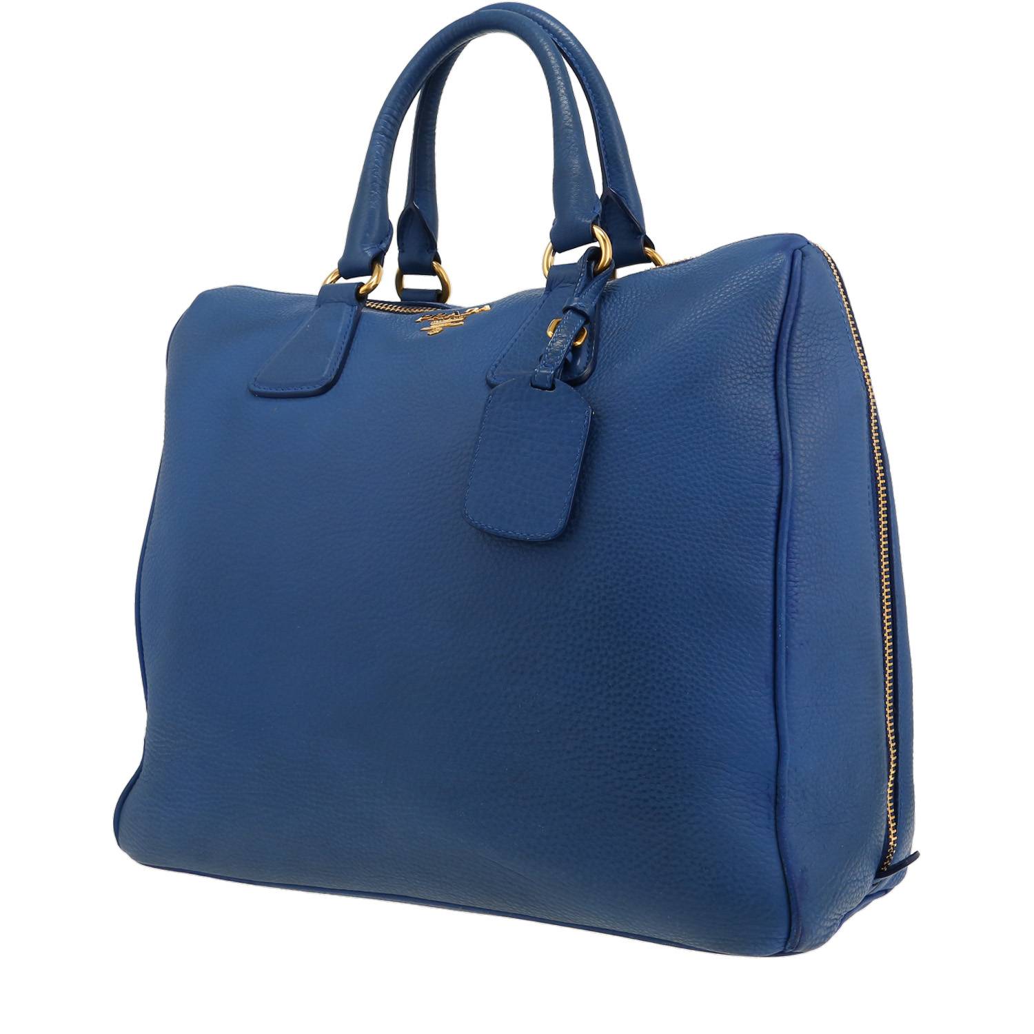 Prada handbag in blue leather