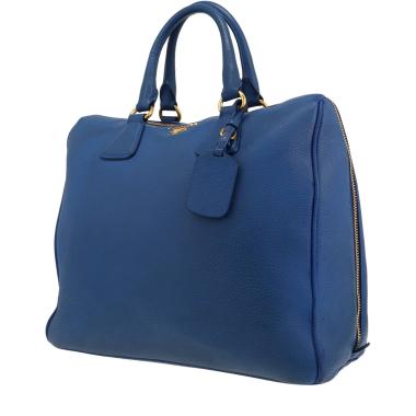 Prada   handbag  in blue leather