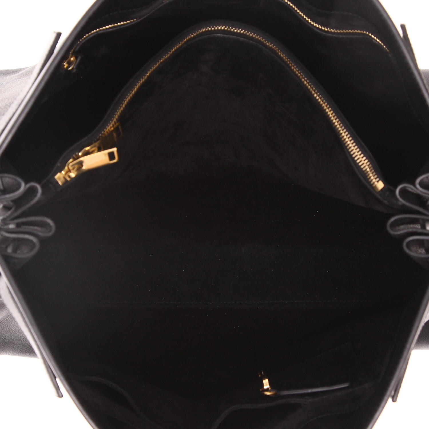 Sac à main Saint Laurent  Sac de jour en cuir noir - Detail D3