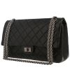 Bolso de mano Chanel 2.55 en cuero acolchado negro - 00pp thumbnail