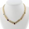Collier Vintage  en or jaune et pierres de couleurs - 360 thumbnail