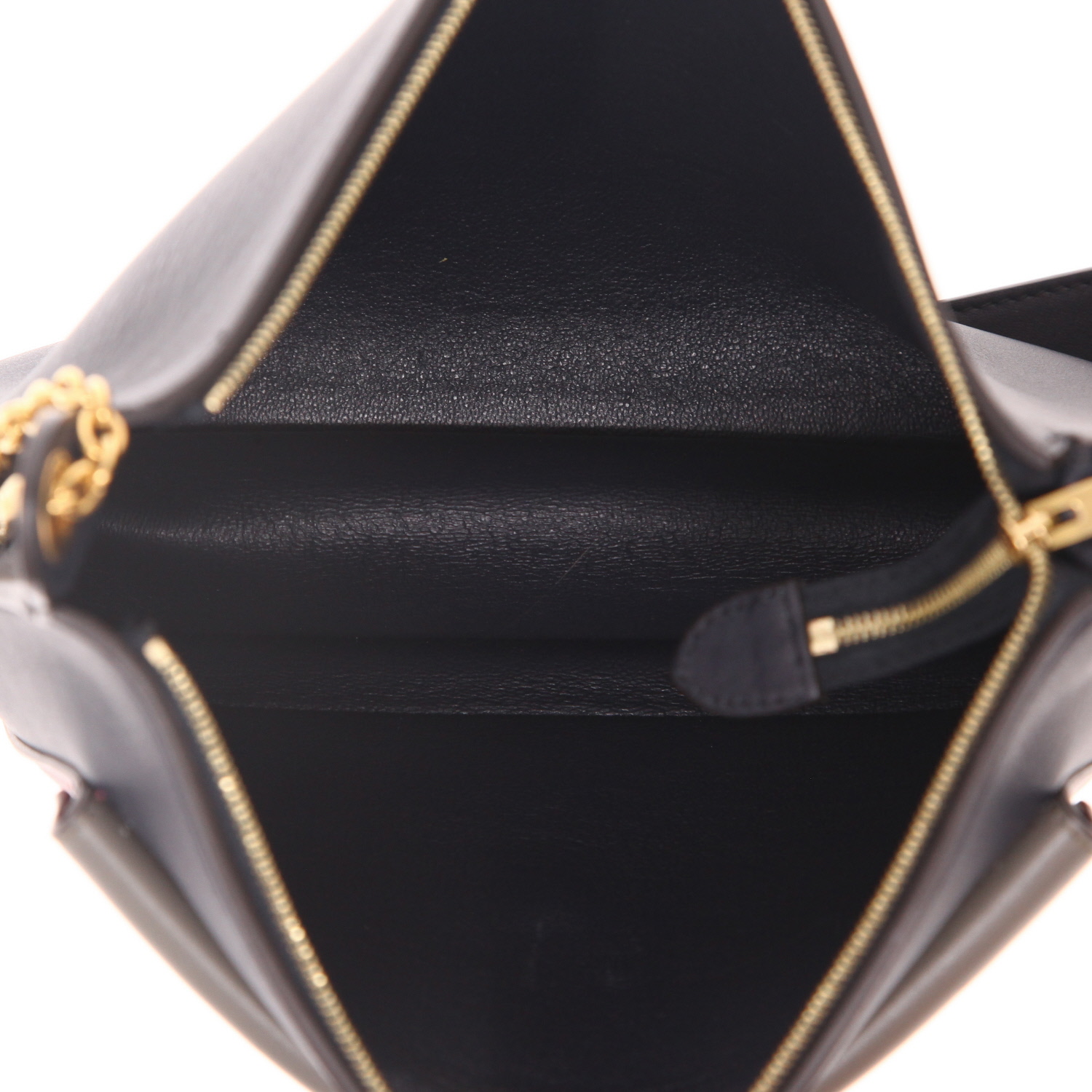 Borsa Celine  Pocket in pelle blu color talpa e rossa - Detail D3