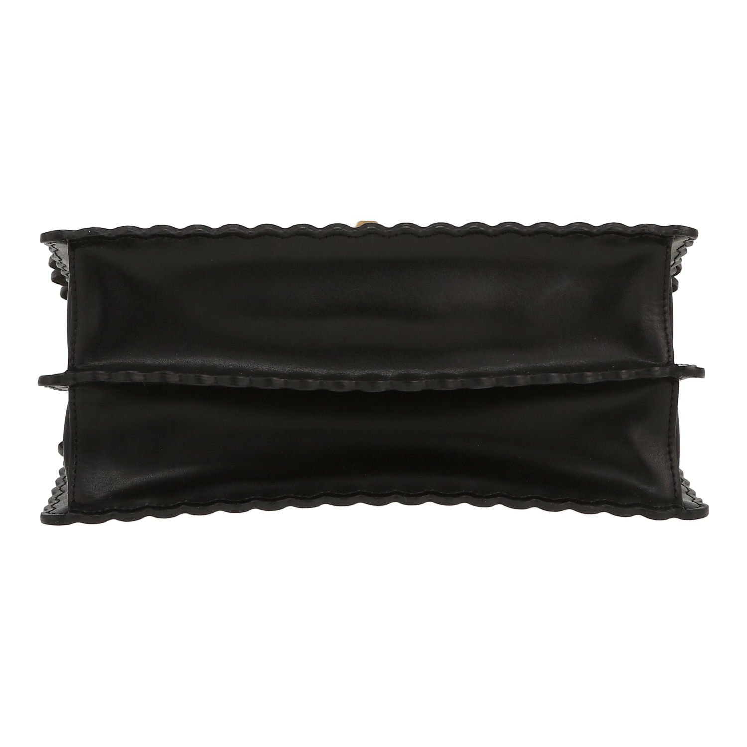 Borsa Fendi  Kan I in pelle nera e pelle beige - Detail D1