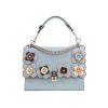 Borsa Fendi  Kan I in pelle blu - 360 thumbnail