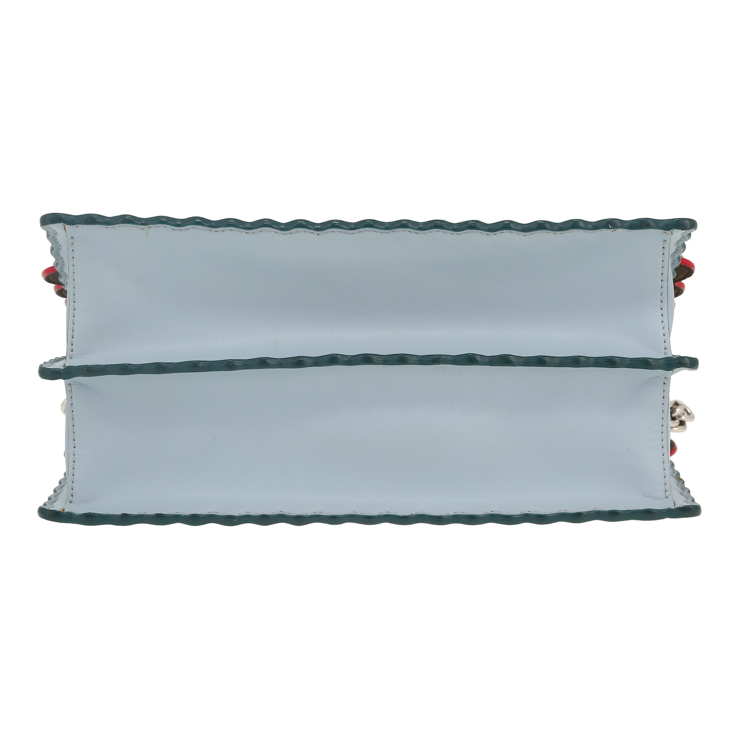 Fendi  Kan I handbag  in blue leather - Detail D1