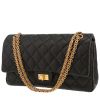 Bolso de mano Chanel 2.55 en cuero acolchado negro - 00pp thumbnail