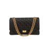 Chanel 2.55 handbag  in black quilted leather - 360 thumbnail