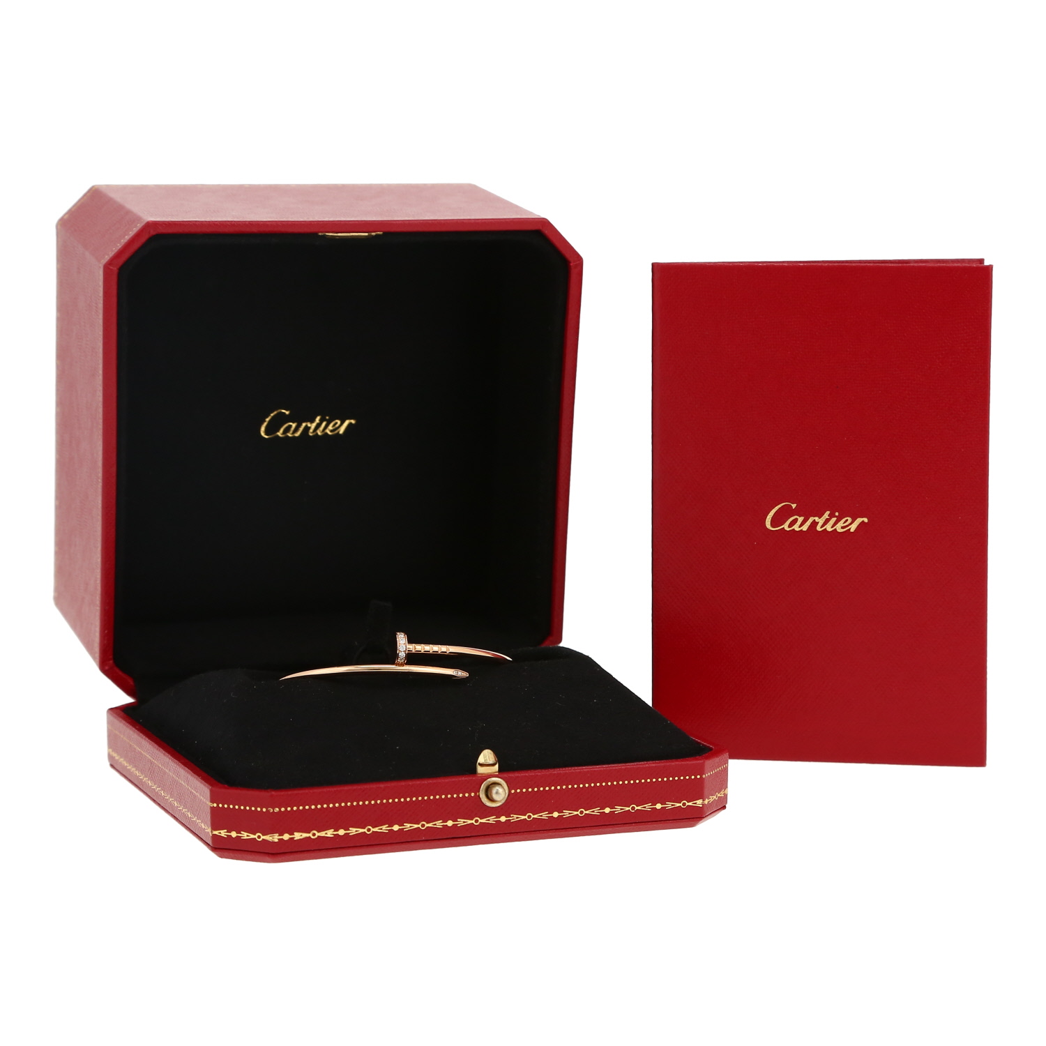 Bracelet Cartier Juste un clou petit modèle en or rose et diamants