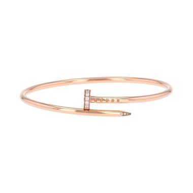Bracciale Cartier Juste un clou modello piccolo in oro rosa e diamanti