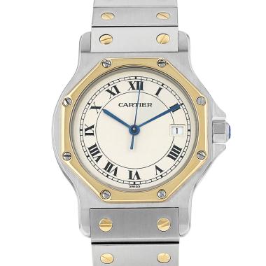 Orologio Cartier Santos in oro e acciaio Circa 1990
