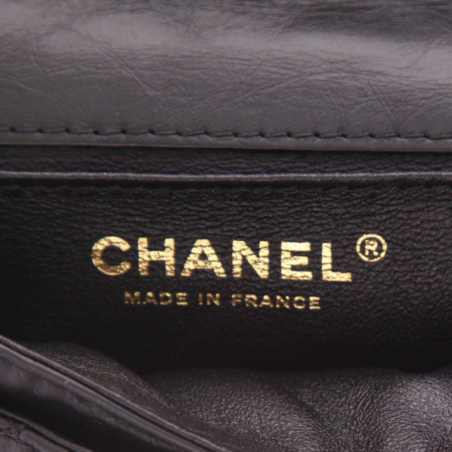 Chanel  Pochette ceinture en cuir matelassé noir - Detail D2