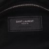 Saint Laurent  Loulou medium model  shoulder bag  in black chevron quilted leather - Detail D2 thumbnail