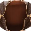 Borsa da viaggio Louis Vuitton  Keepall 50 in tela monogram marrone e pelle naturale - Detail D3 thumbnail