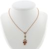 Bulgari Diva's Dream necklace in pink gold, precious stones and diamonds - 360 thumbnail