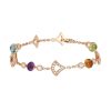 Bracelet Bulgari Diva's Dream en or rose, diamants et pierres de couleurs - 00pp thumbnail