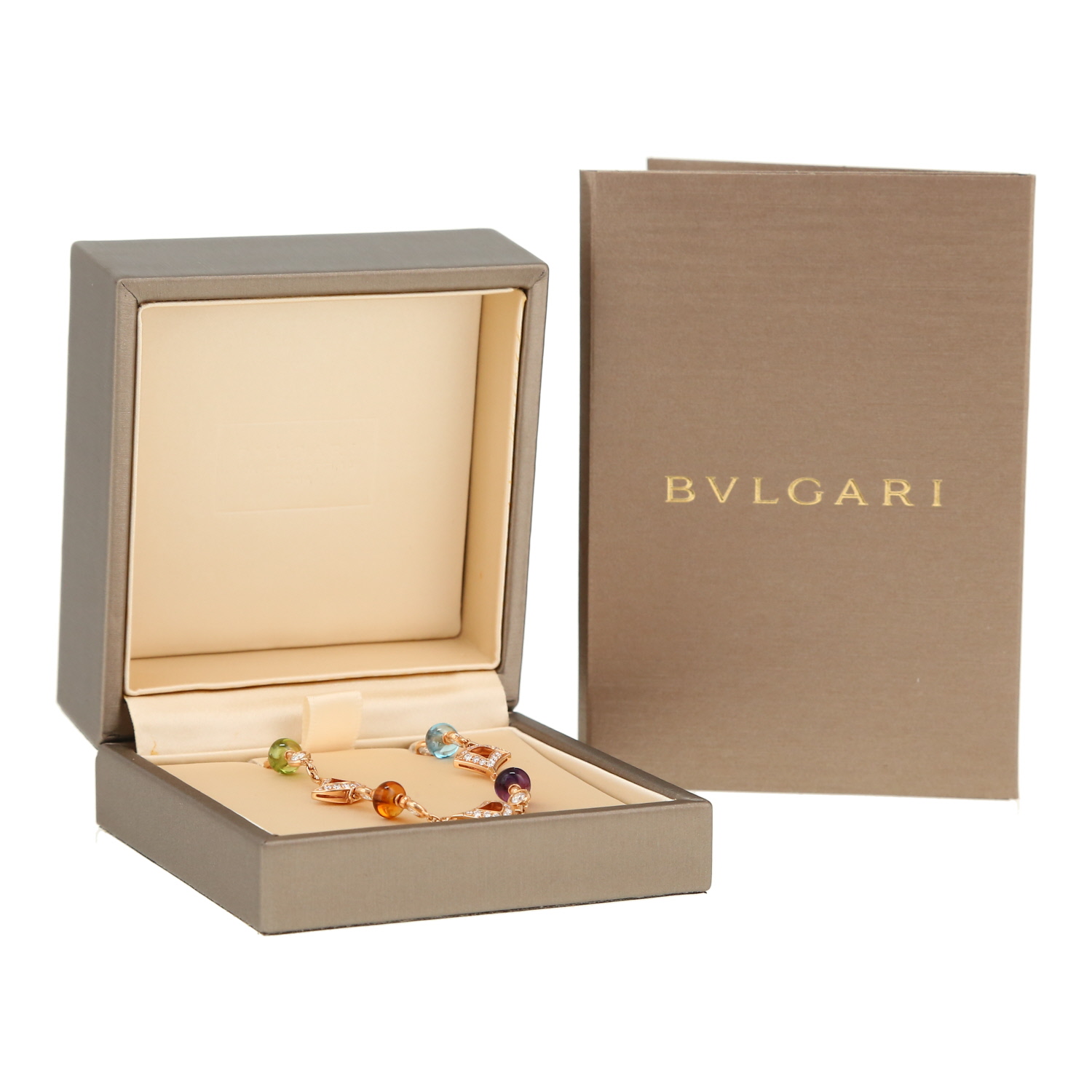 Bracciale Bulgari Diva's Dream in oro rosa, diamanti e pietre colorate Bracciale Bulgari Diva's Dream in oro rosa, diamanti e pietre colorate