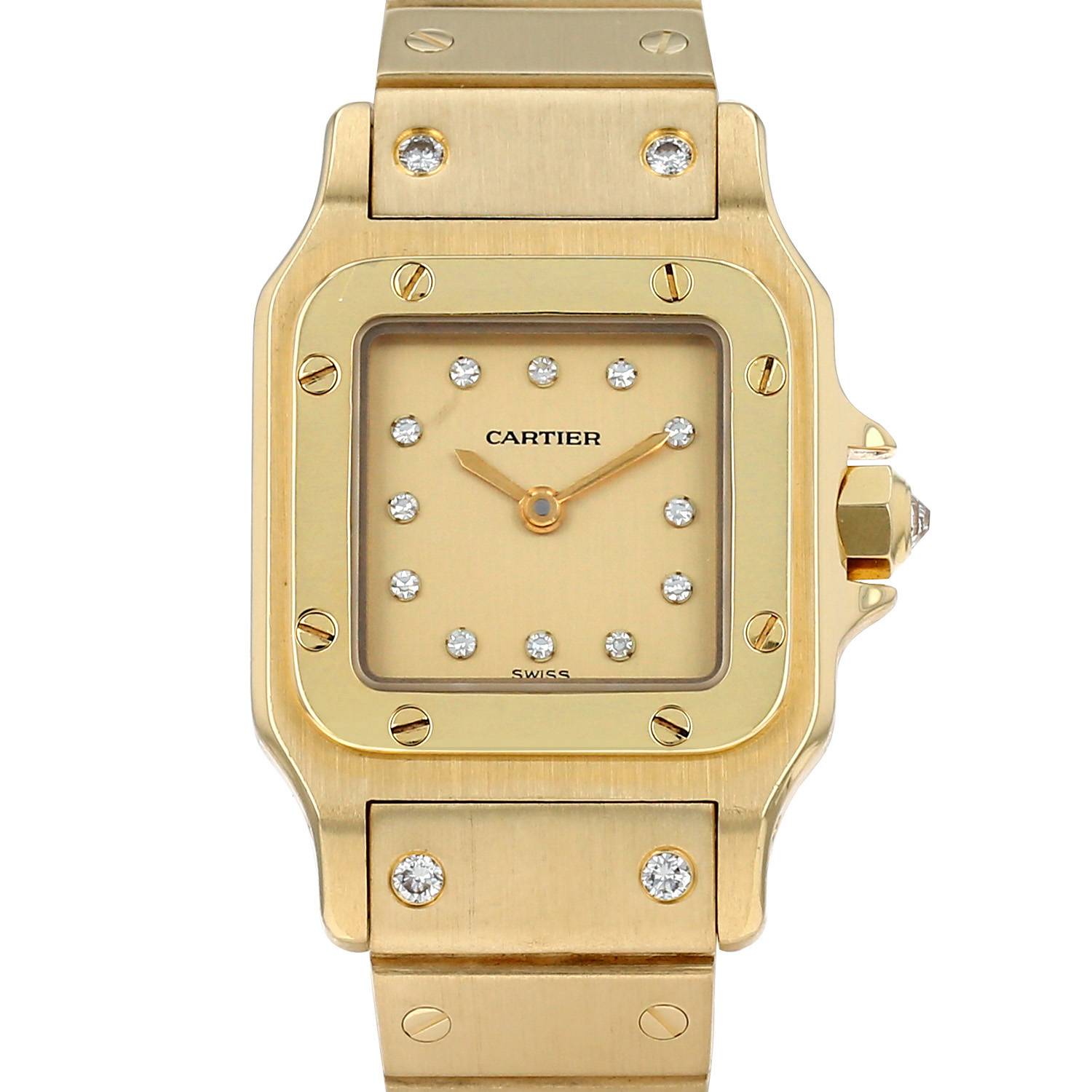 Montre bijoux Cartier Santos 413755 | Collector Square