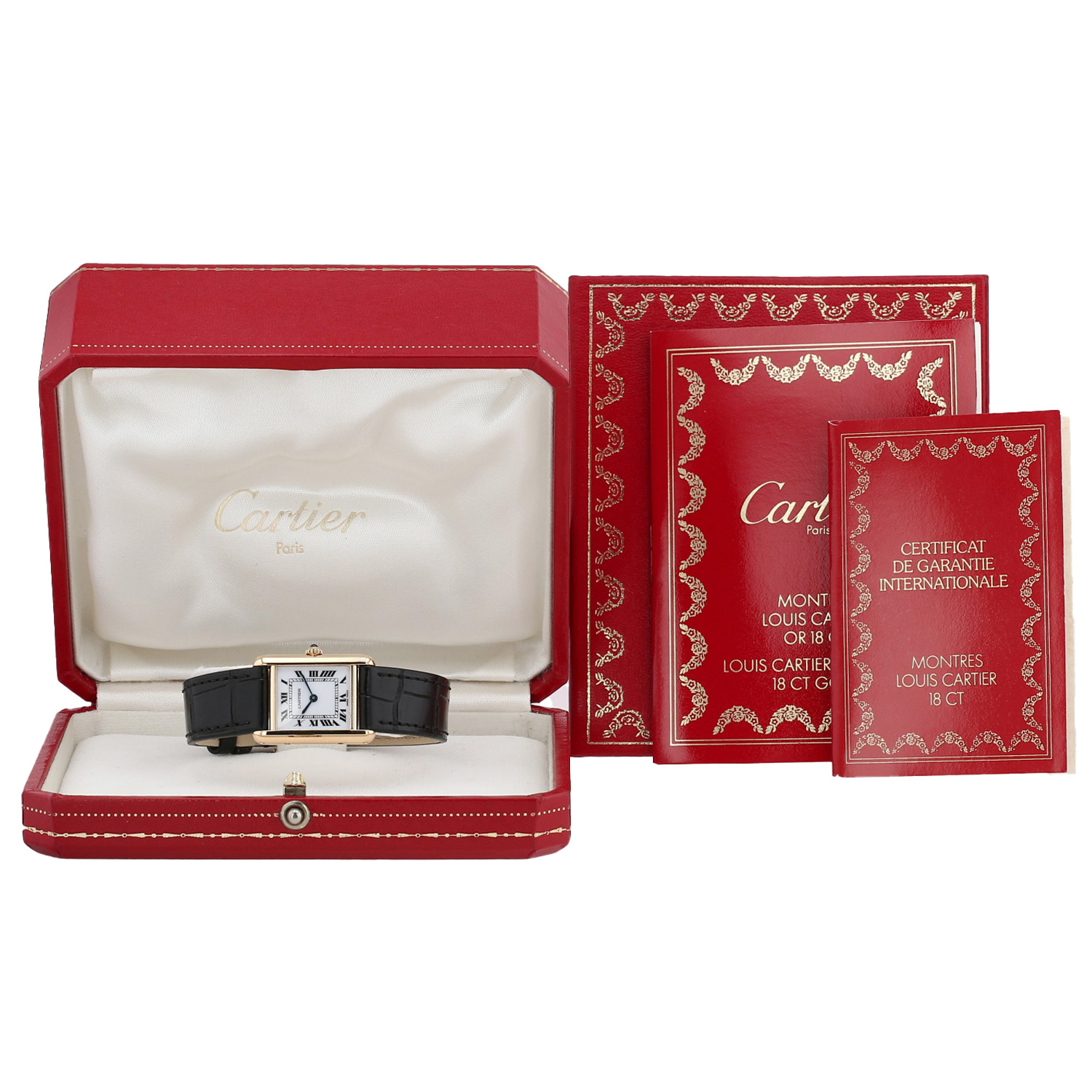 Orologio Cartier Tank Louis Cartier in oro giallo Ref: Cartier - 866001  Circa 1989