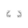 Paire de boucles d'oreilles Chaumet Lien en or blanc et diamants - 00pp thumbnail